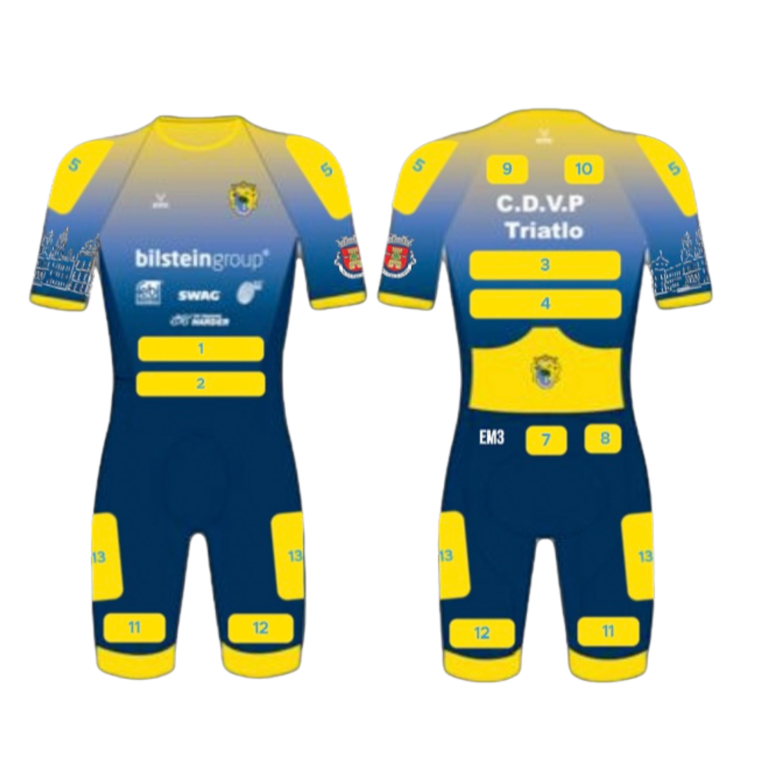 Fato de Competição Triatlo CDVP — Maquete